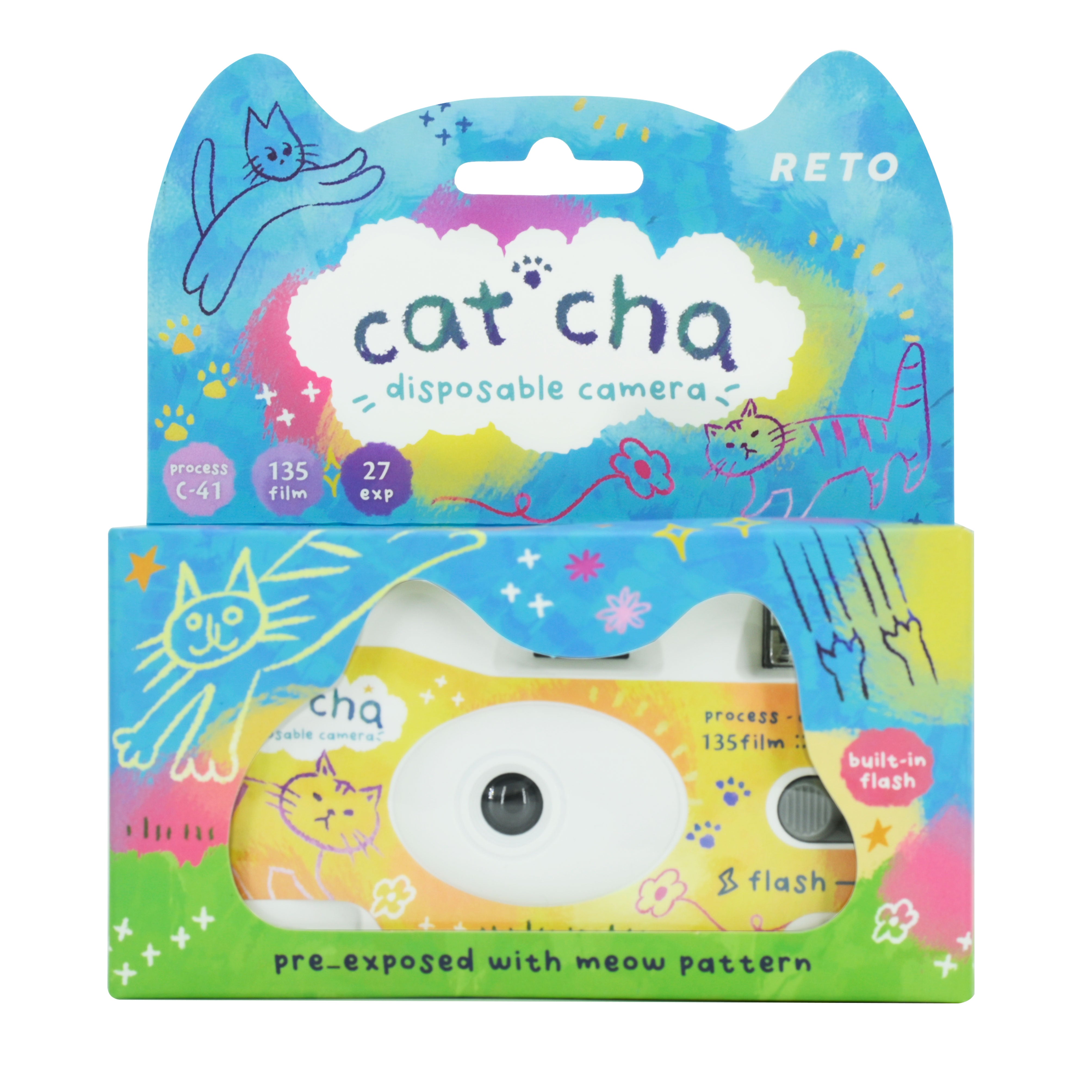 RETO Retocolor CAT'CHA 400 Disposable Camera, 27 Exp – SHOWA