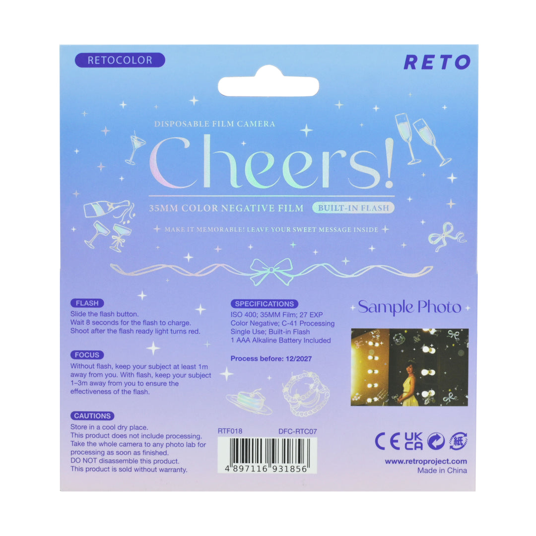 Retocolor CHEERS 400 Disposable Camera
