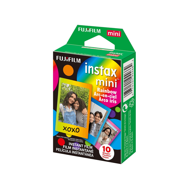 Fujifilm INSTAX Mini Instant Film (10 Exposures, Rainbow Frame)