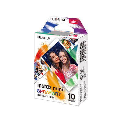 Fujifilm INSTAX Mini Instant Film (10 Exposures, Spray Art Frame)