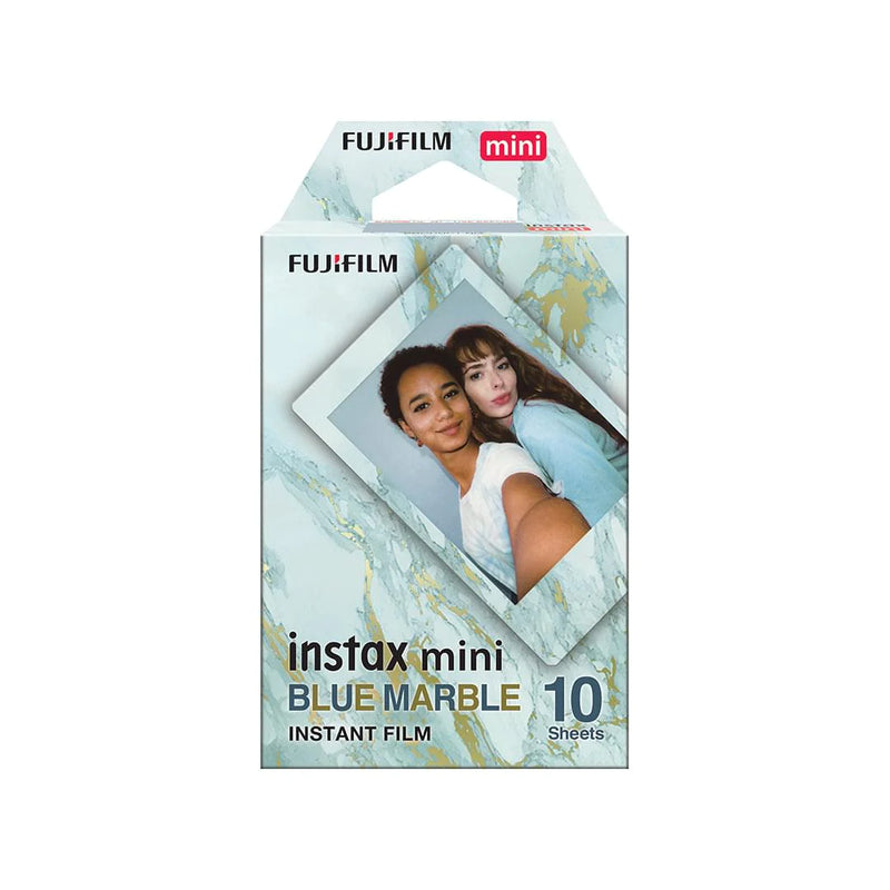 Fujifilm INSTAX Mini Instant Film (10 Exposures, Blue Marble Frame)