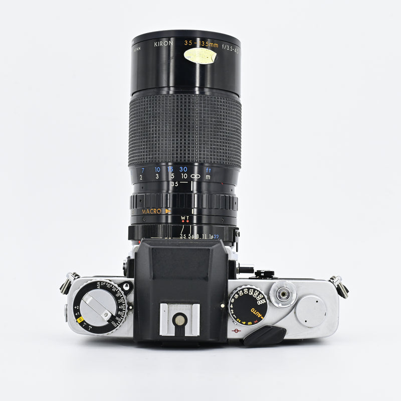 Minolta XE5 + Kiron 35-135mm f/3.5~4.5 MC 1:4 Macro MF Lens [Read Description]