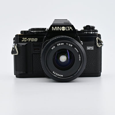Minolta X700 MPS Black + MD 28mm F2.8 Lens