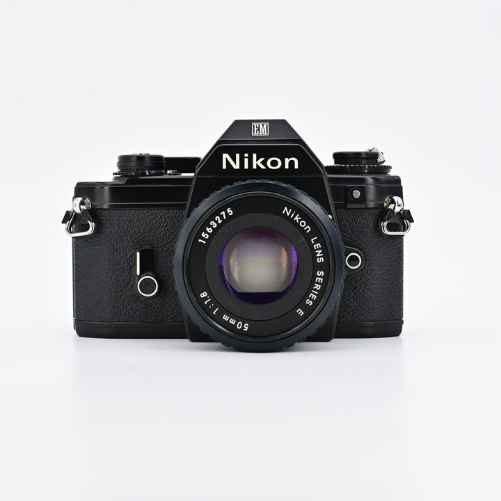 Nikon EM Black + Series E 50mm F1.8 Lens