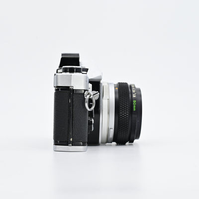Olympus OM1 + Auto-S 50/1.8 Lens + Auto-Zoom 75-150mm F4 Lens