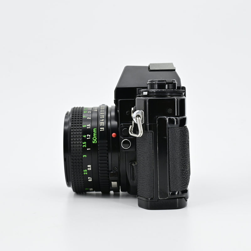 Canon A1 Black + FD 50mm F1.8 Lens [Read Description]