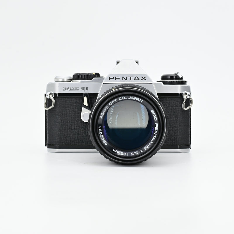 Pentax ME Super + SMC Pentax-M 135/3.5 Lens [Read Description]