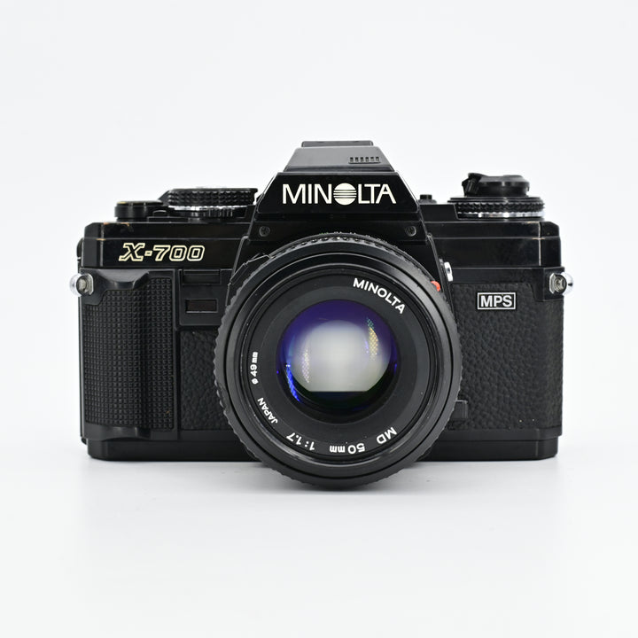 Minolta X700 MPS Black + MD 50mm F1.7 Lens