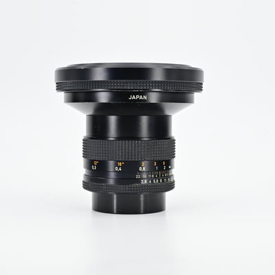 Contax CY Carl Zeiss Distagon 28mm F2.8 T* Lens with Hood