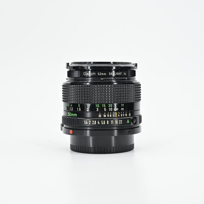 Canon FD 50mm F1.4 Lens with Hood