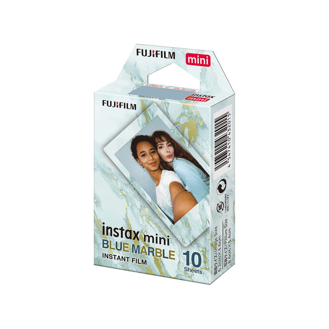 Fujifilm INSTAX Mini Instant Film (10 Exposures, Blue Marble Frame)