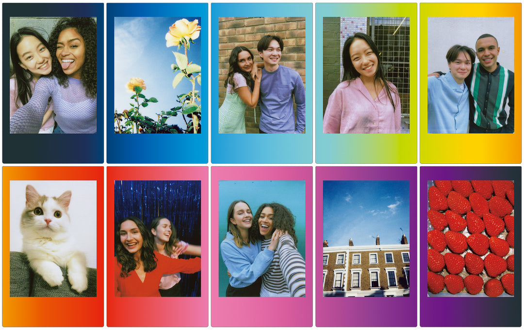 Fujifilm INSTAX Mini Instant Film (10 Exposures, Rainbow Frame)