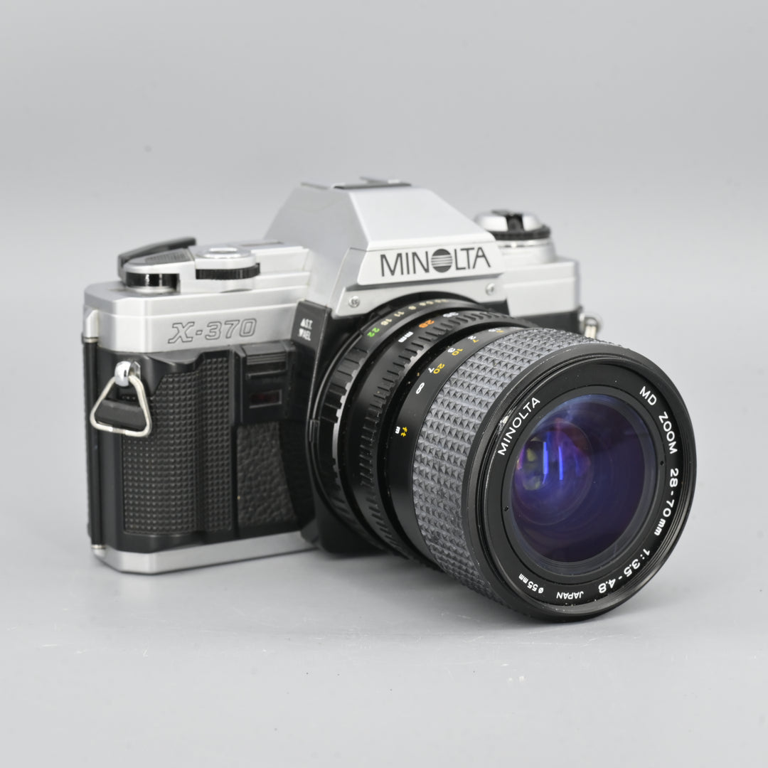 Minolta X370 + MD 28-70mm F3.5-4.8 Zoom Lens