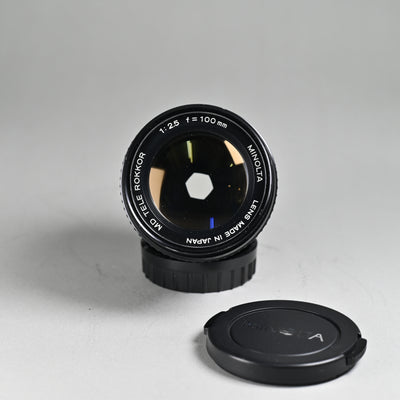 Minolta MD Tele Rokkor 100mm F2.5 Lens
