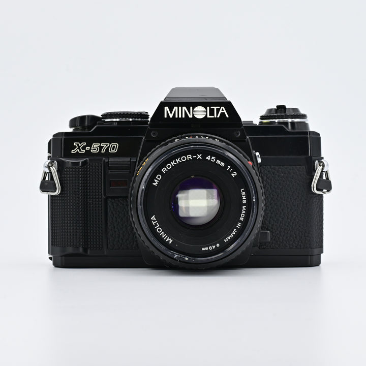 Minolta X570 Black + MD 45mm F2 Lens