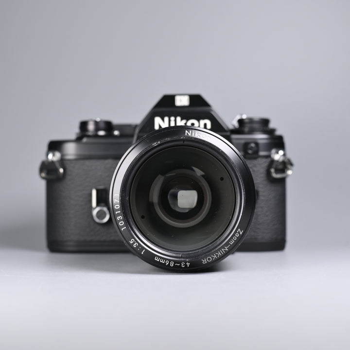 Nikon EM Black + Zoom-Nikkor 43-86/3.5 Lens