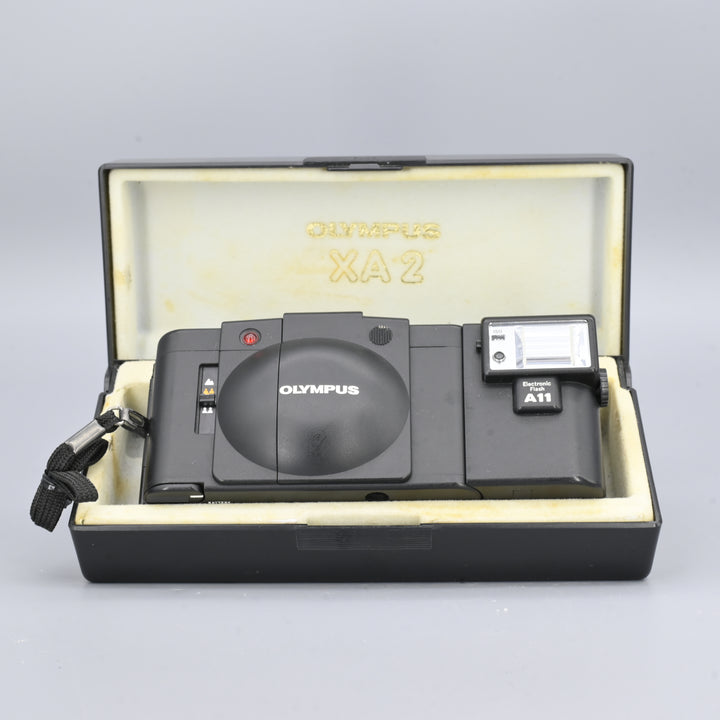 Olympus XA2 + A11 Flash (Box Set).