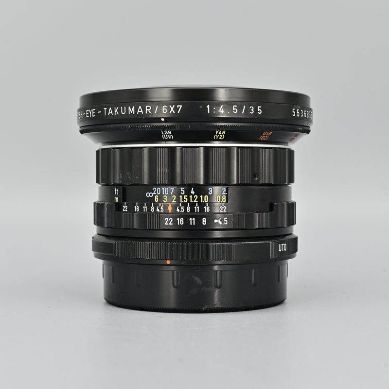 Pentax Fish-Eye-Takumar 6x7 35mm F4.5 Lens.