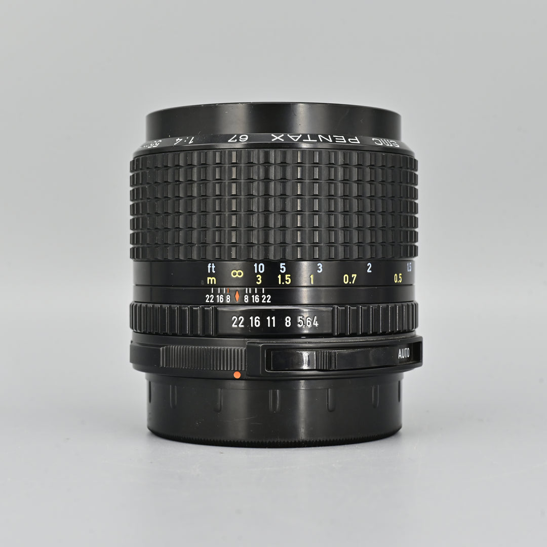 Pentax SMC 67 55mm F4 Lens.