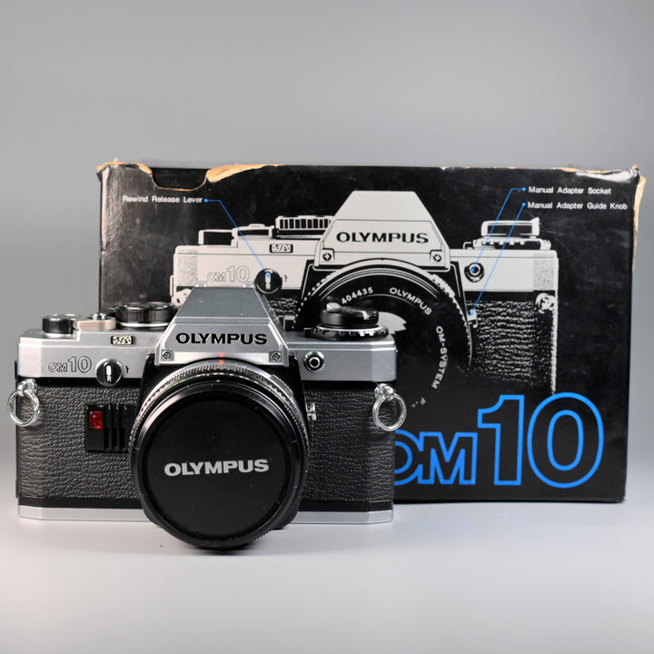 Olympus OM10 + Auto-S 50mm F1.8 Lens (with Box)