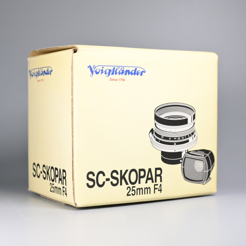 Voigtlander SC Skopar 25mm F4 Lens S Mount + 25mm Viewfinder (Box Set)