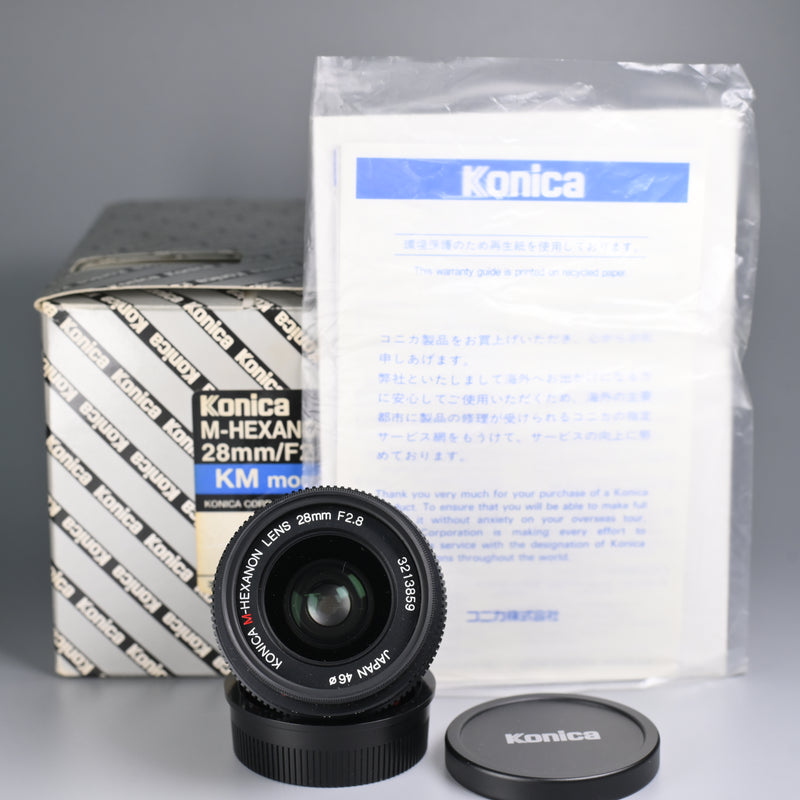Konica M-Hexanon 28mm F2.8 Lens (Box Set).