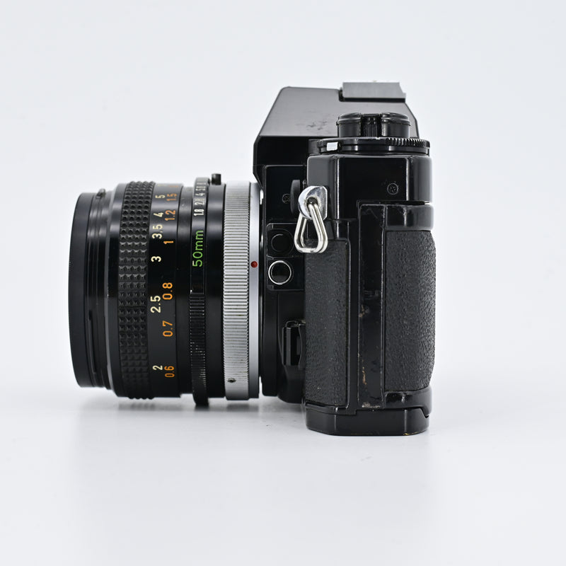 Canon A1 Black + FD 50mm F1.8 Lens