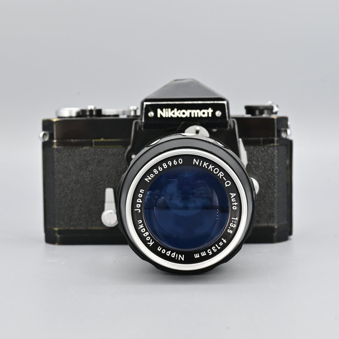 Nikkormat FTn + Non Ai 135mm F3.5 Lens