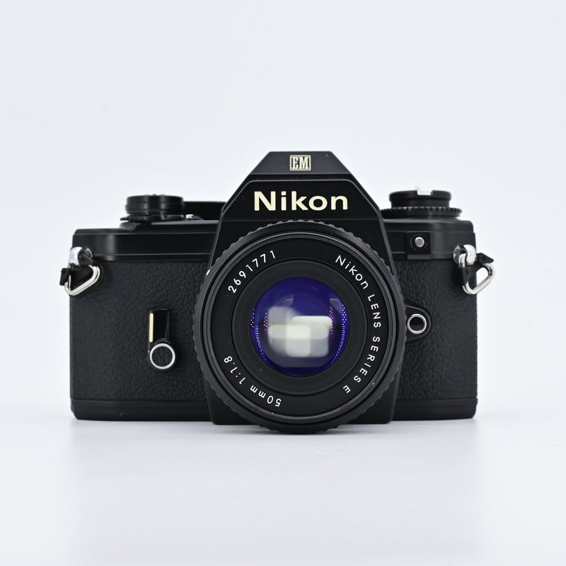 Nikon EM Black + Series E 50mm F1.8 Lens
