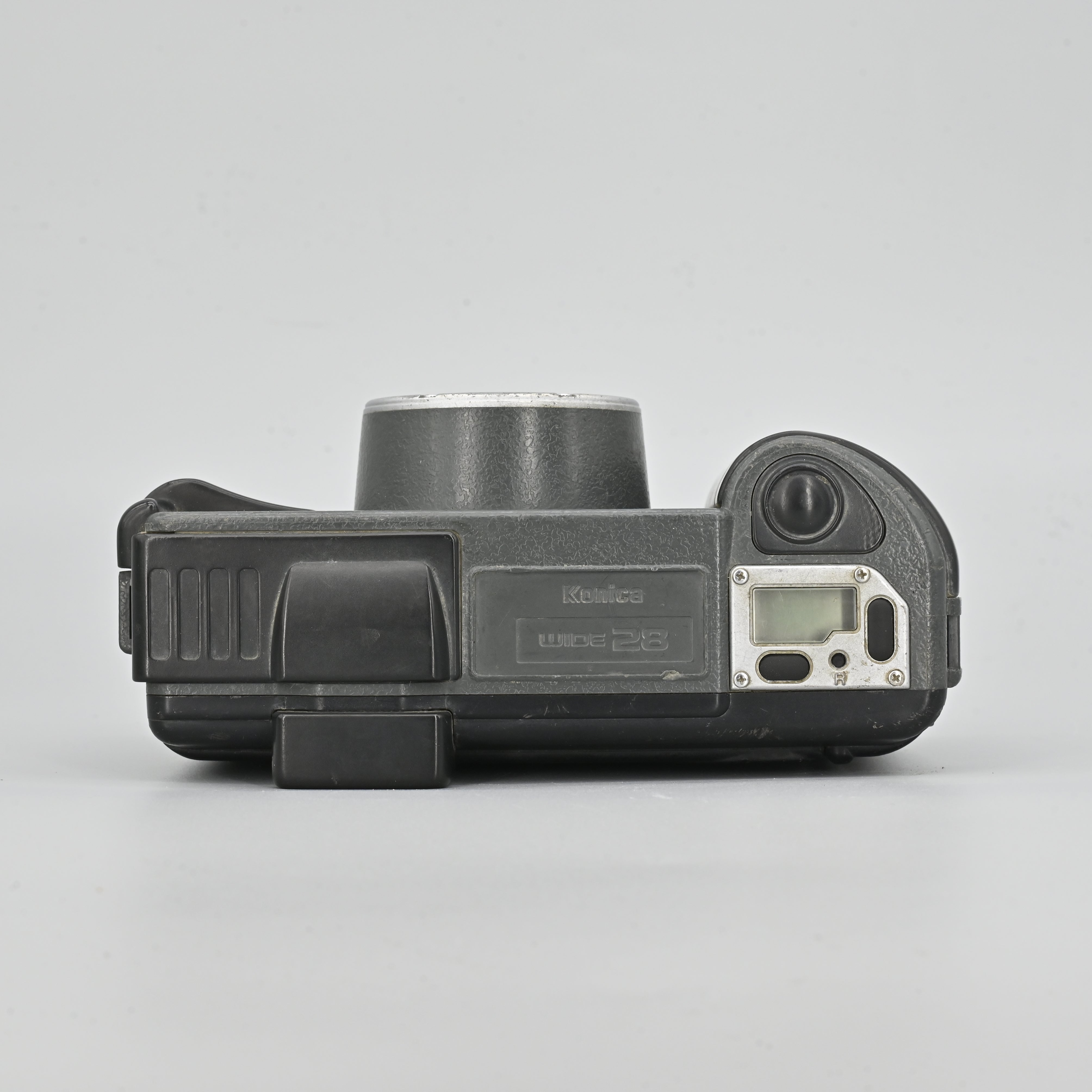 【撮影・OH済み】Konica 現場監督WIDE28コンパクトフィルムカメラ　I Konica 現場監督(オレンジ) LENS 28 WB ECO フィルムカメラ