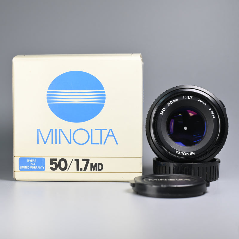 Minolta MD 50mm F1.7 Lens (With Box)