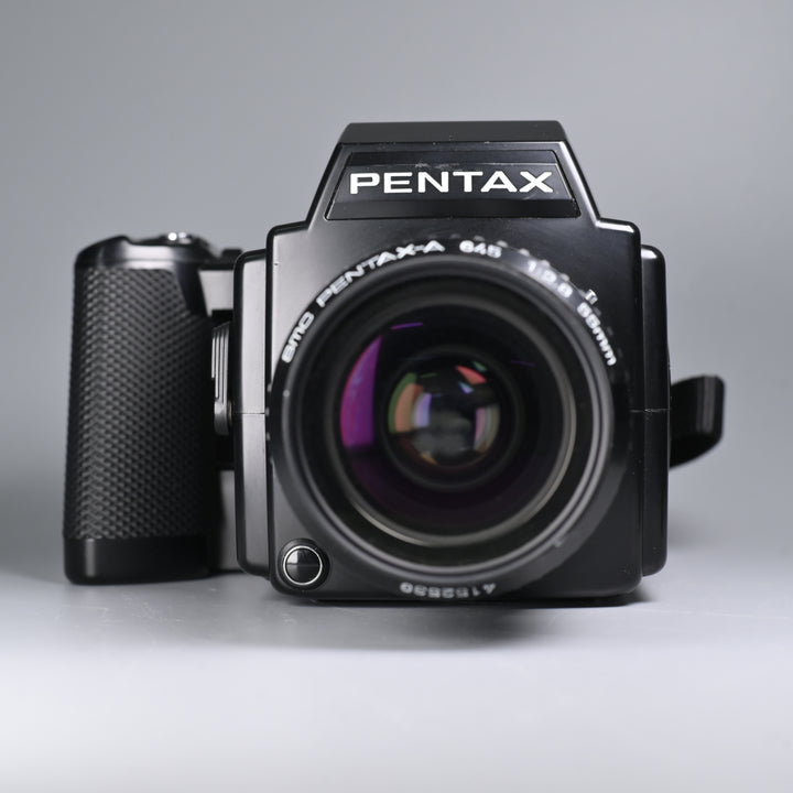 Pentax 645 + SMC Pentax-A 55mm F2.8 Lens.