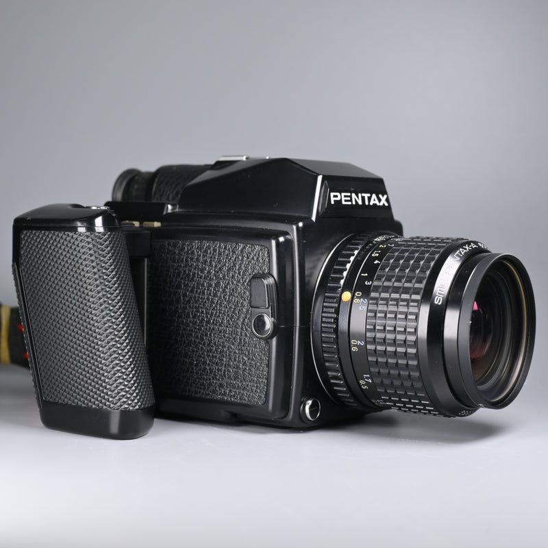 Pentax 645 + SMC Pentax-A 55mm F2.8 Lens.