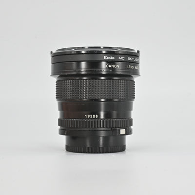Canon NFD 17mm F4 Lens.