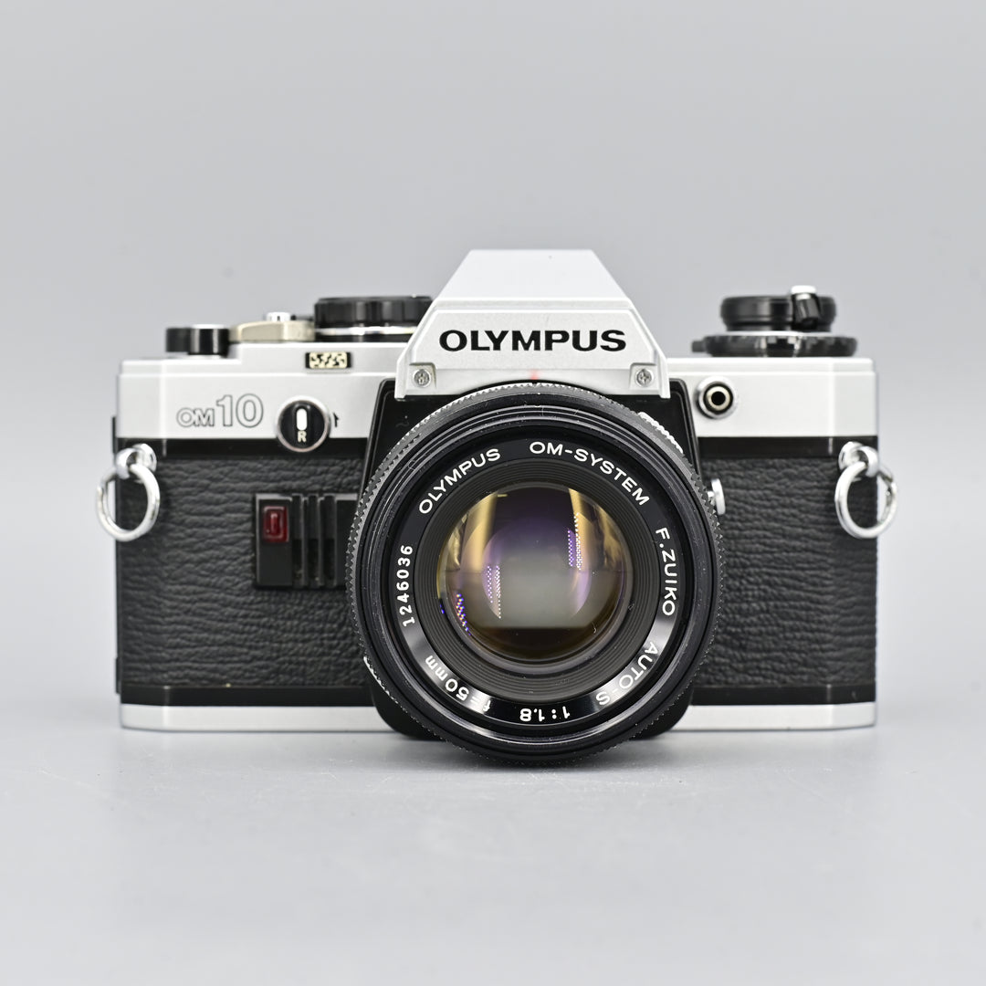 Olympus OM10 + Auto-S 50mm F1.8 Lens (with Box)