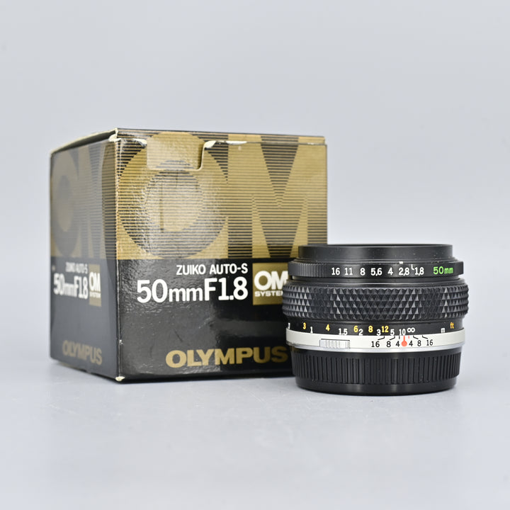 Olympus OM Auto-S 50mm F1.8 Lens (with Box)