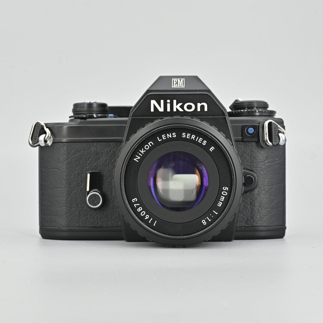 Nikon EM Black + Series E 50mm F1.8 Lens