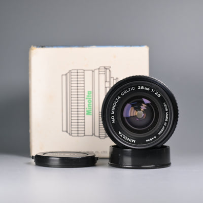 Minolta MD Celtic 28mm F2.8 lens (with Box)