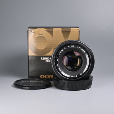 Olympus OM Auto-S 50mm F1.8 Lens (with Box)