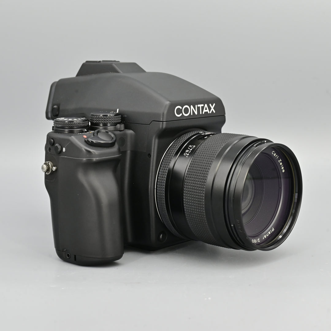 Contax 645 + Carl Zeiss T* Planar 80mm F2 Lens [Box Set]