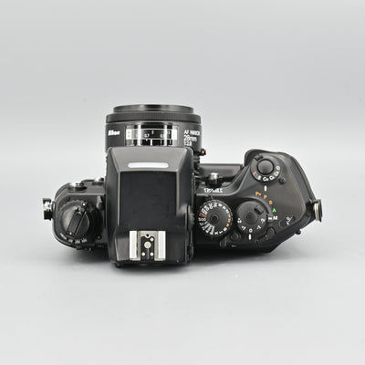 Nikon F4 Body Only + MB-21 Motor Drive + AFD 28mm F2.8 Lens.