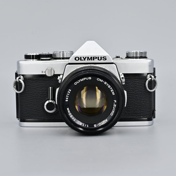 Olympus OM1 + Auto-S 50mm F1.8 Lens (With Case)