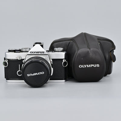 Olympus OM1 + Auto-S 50mm F1.8 Lens (With Case)