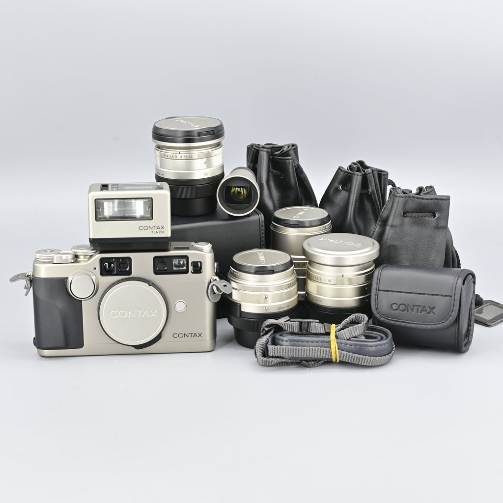 CONTAX G2 完動品21,28,45,90mm TLA200 のセット
