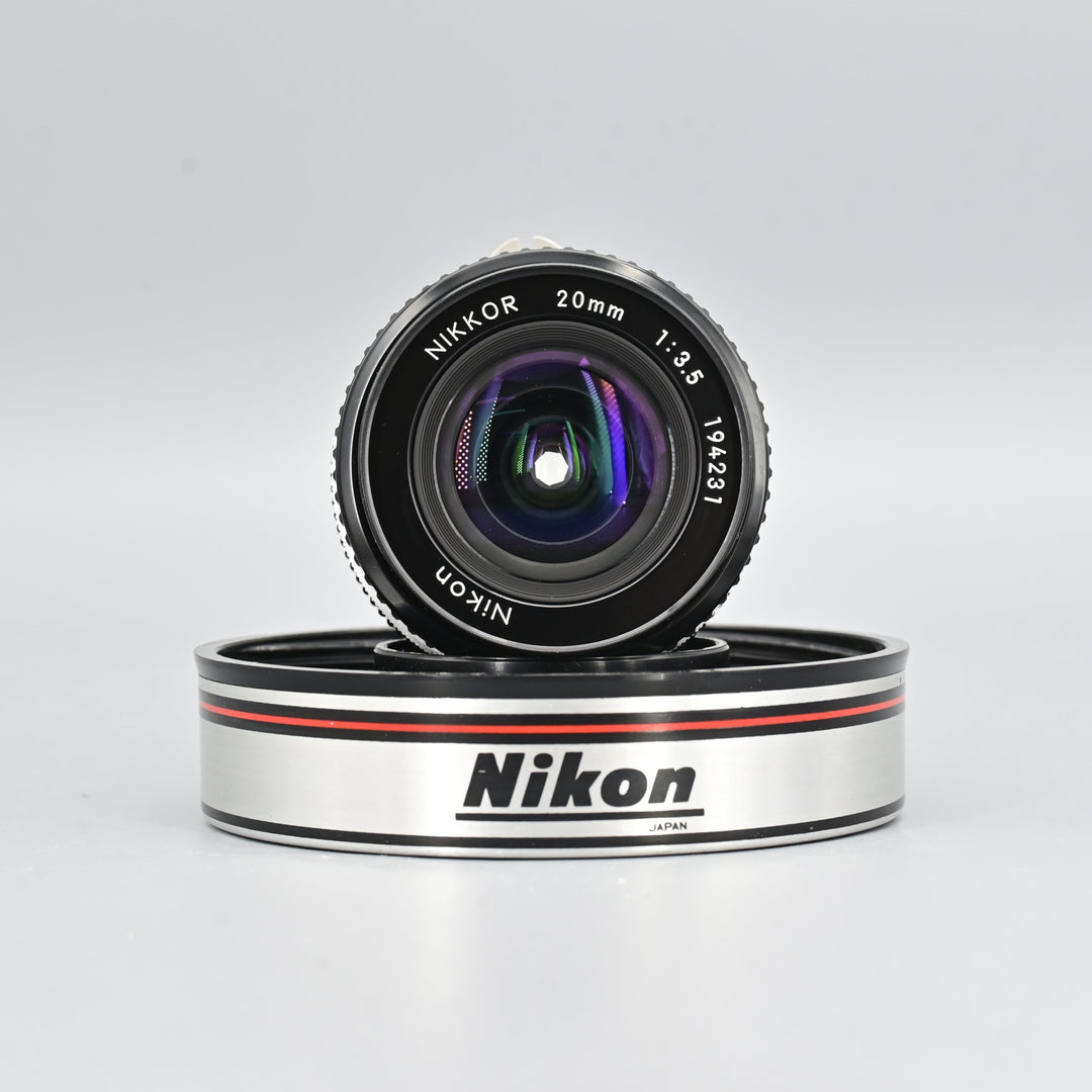 Nikon AIS 20mm F3.5 lens.