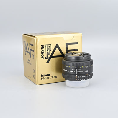 Nikon AFD 50mm F1.8 lens (Box Set)