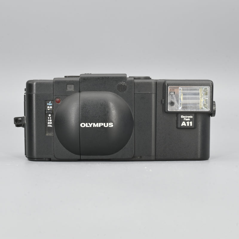 Olympus XA + A11 Flash.