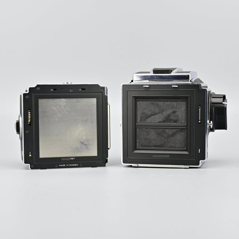 Hasselblad 503CX + CFE80mm F2.8T* + A24 film magazine.