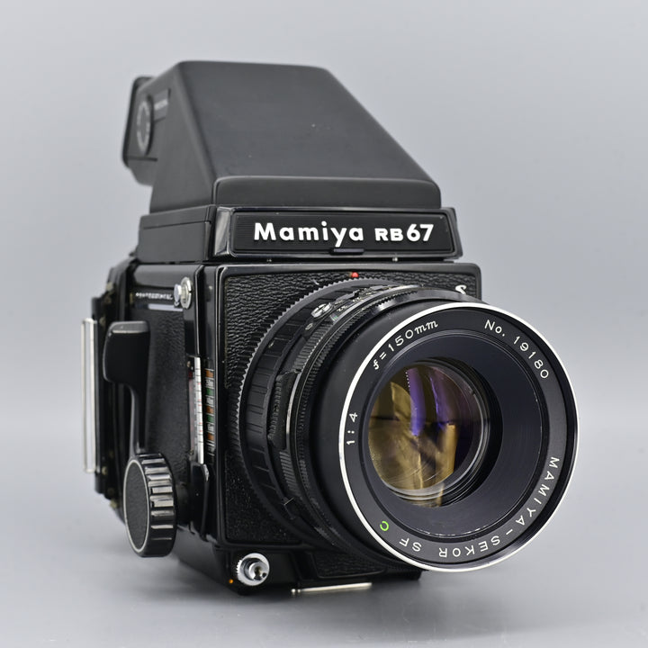 Mamiya RB67 Pro S + Prism Finder + Sekor C 150mm F4 Lens