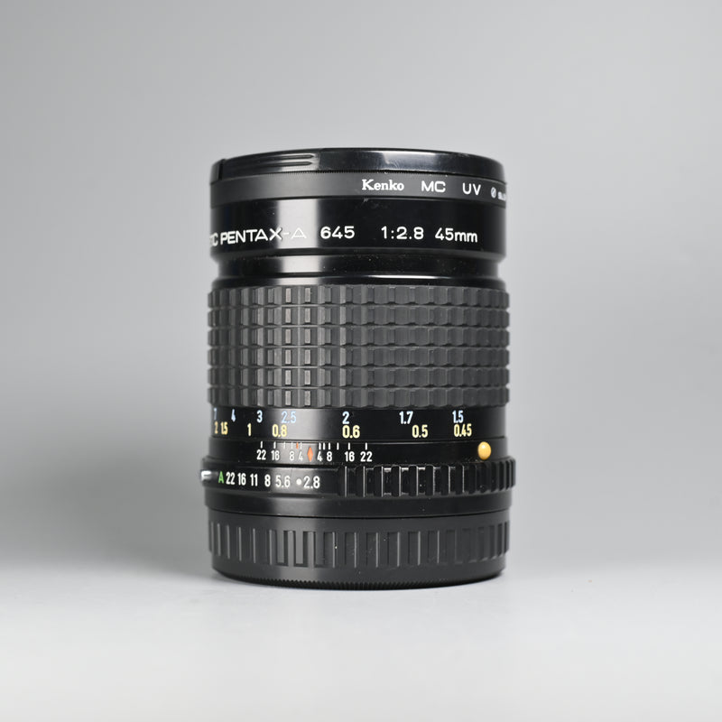 Pentax SMC Pentax-A 645 45mm F2.8 Lens.